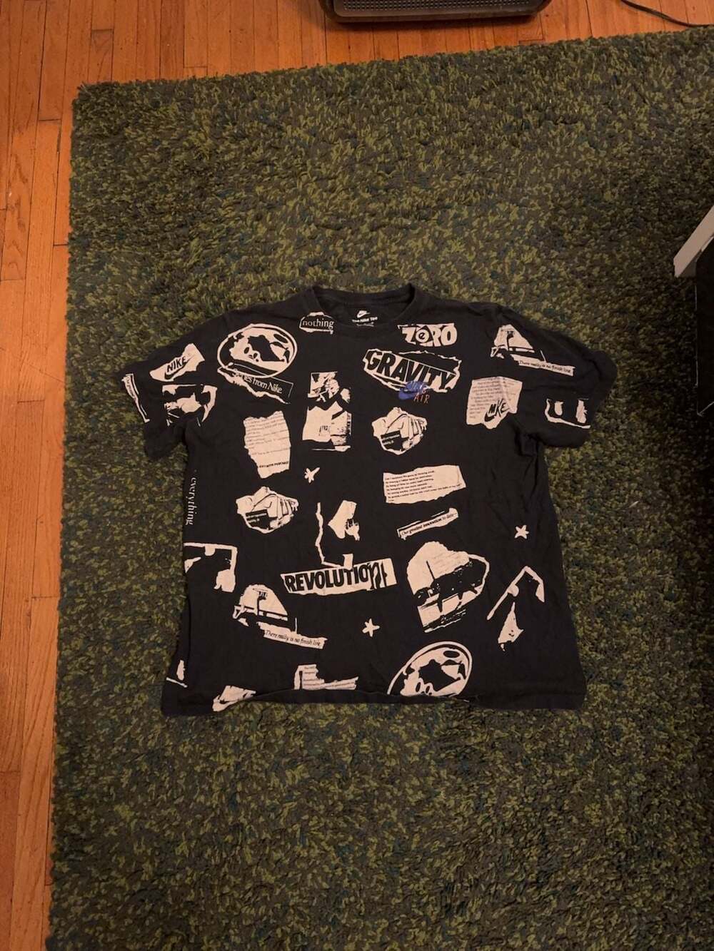 Nike Y2k Shirt black Graphic Tee Oversized Tee Shirt
